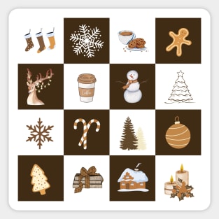 Neutral Christmas Sticker